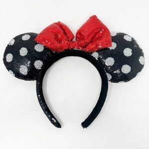 Disney Parks Minnie Mouse Sequined Headband